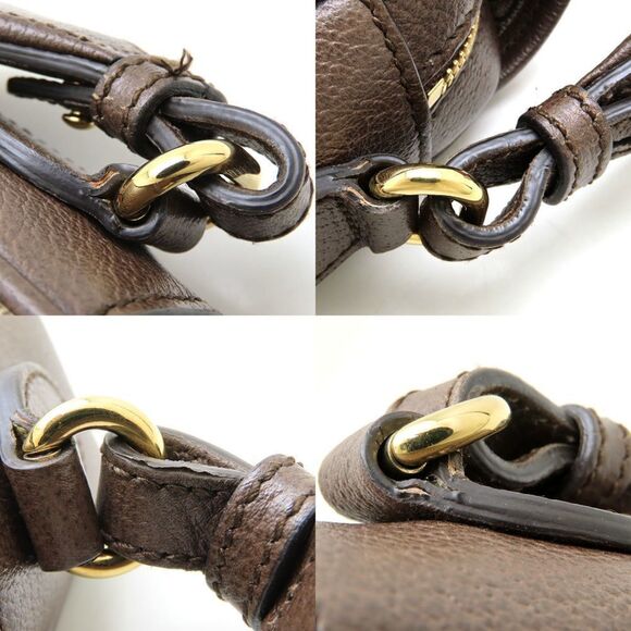 GUCCI Brown Leather Shoulder Bag - Picture 6 of 10